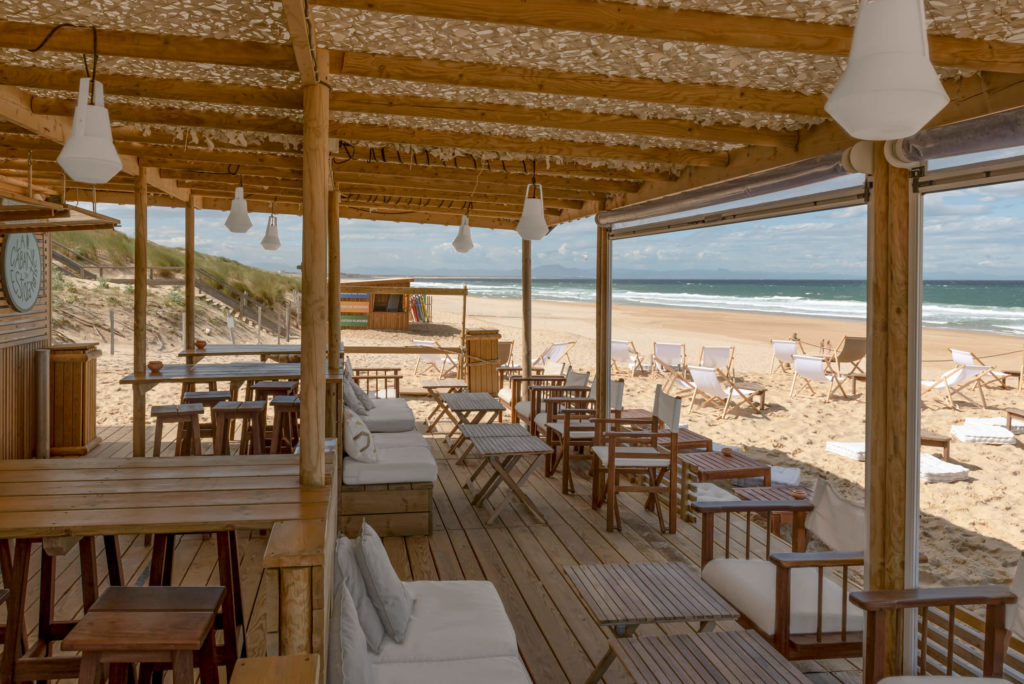 La cabane Les Estagots de l'hôtel les Hortensias du Lac sur la plage d'Hossegor