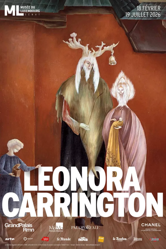 Affiche de l'exposition Leonora Carrington au Musée du Luxembourg