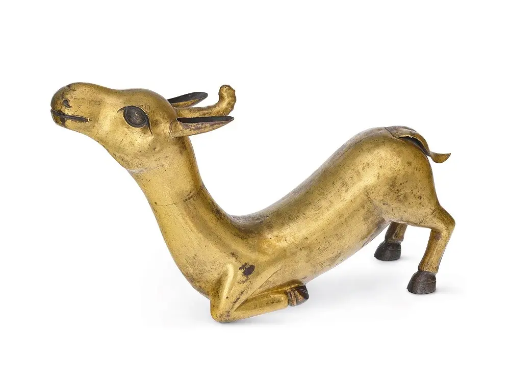 Gazelle unicorne originaire du Tibet, XVIIIe siècle