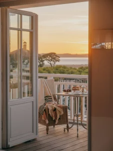 Vue sur le bassin d'Arcachon depuis la suite colette de l'hôtel 5 étoiles Villa Colette.
